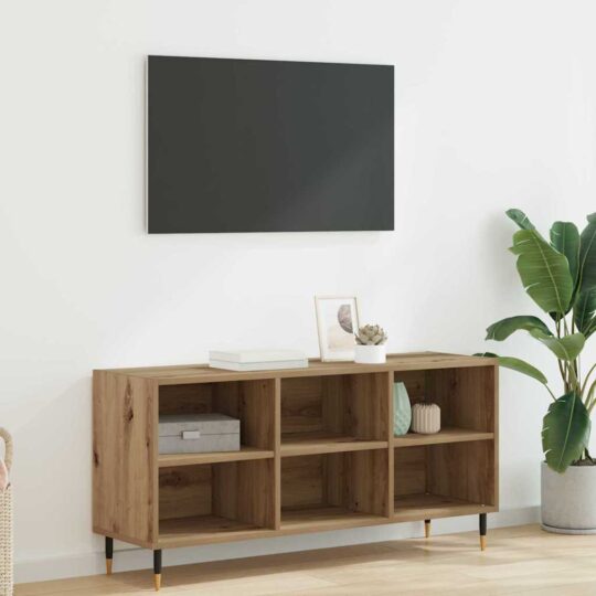 Cabinet TV Stejar Artizanal 103,5 x 30 x 50 cm Lemn compozit