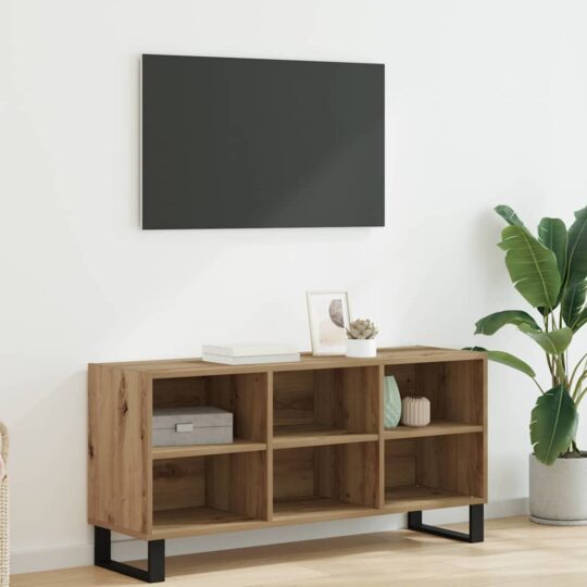 Cabinet TV Stejar Artizanal 103,5 x 30 x 50 cm Lemn compozit