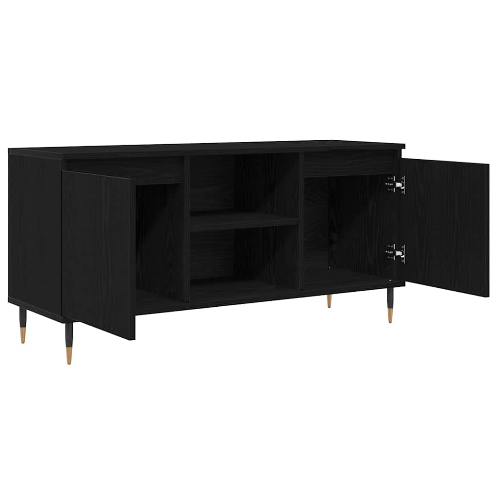 881931 5 Cabinet TV Stejar Negru 104 x 35 x 50 cm Lemn compozit Cabinet TV Stejar Negru 104 x 35 x 50 cm Lemn compozit - imagine 5