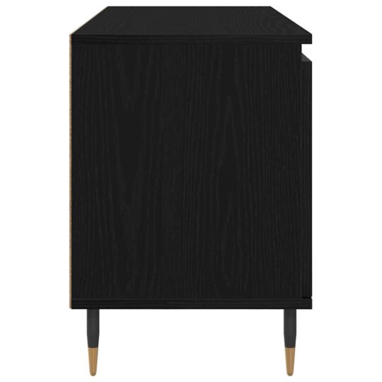 881931 7 Cabinet TV Stejar Negru 104 x 35 x 50 cm Lemn compozit 881931 7
