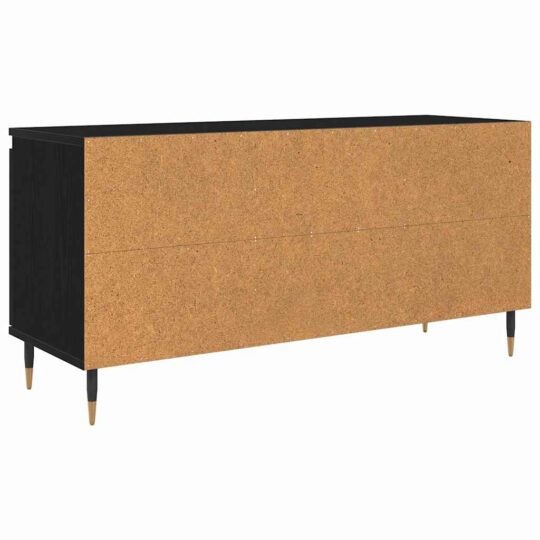 881931 8 Cabinet TV Stejar Negru 104 x 35 x 50 cm Lemn compozit 881931 8