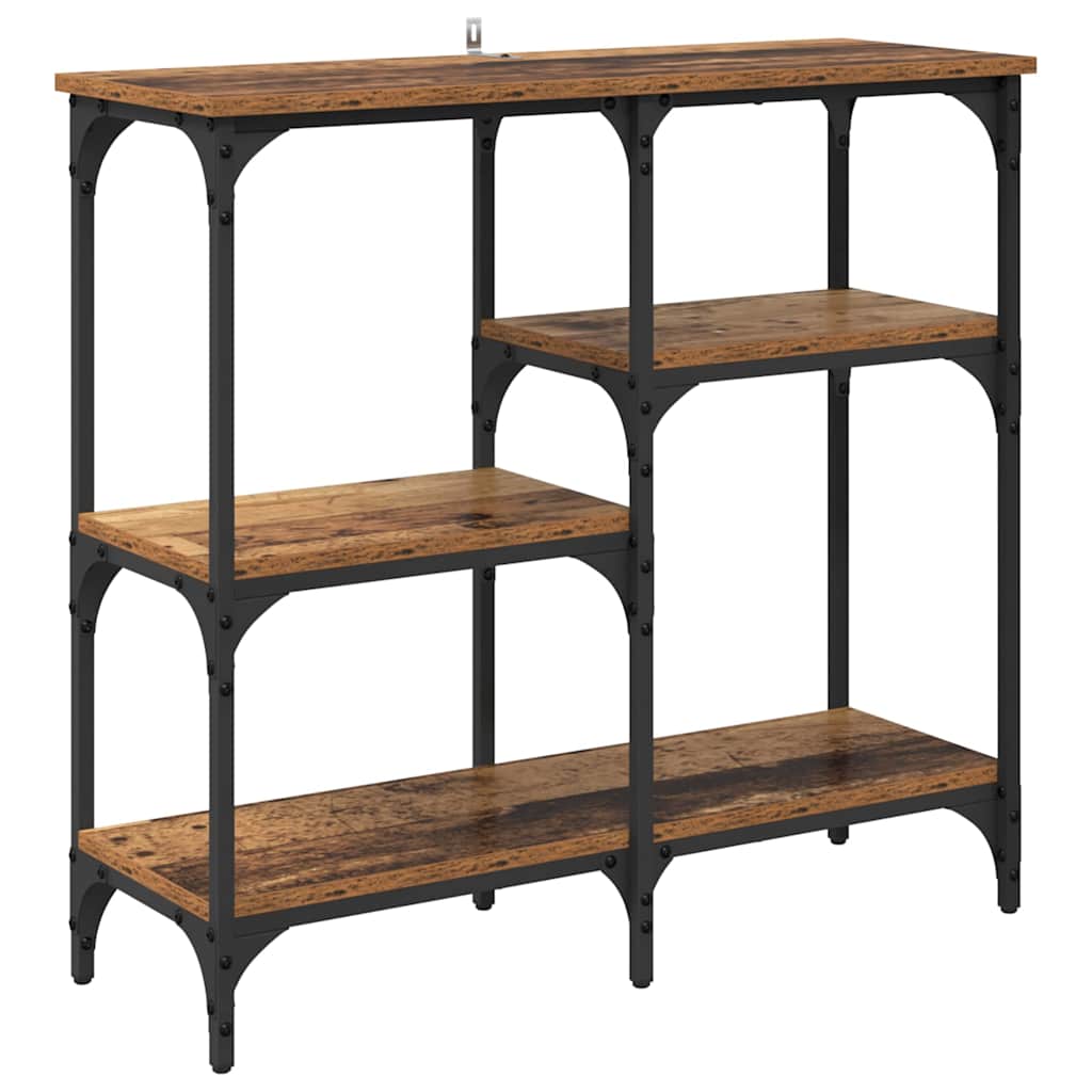 Masă de consolă Lemn Vechi 80 x 29 x 75 cm Lemn compozit - imagine 2