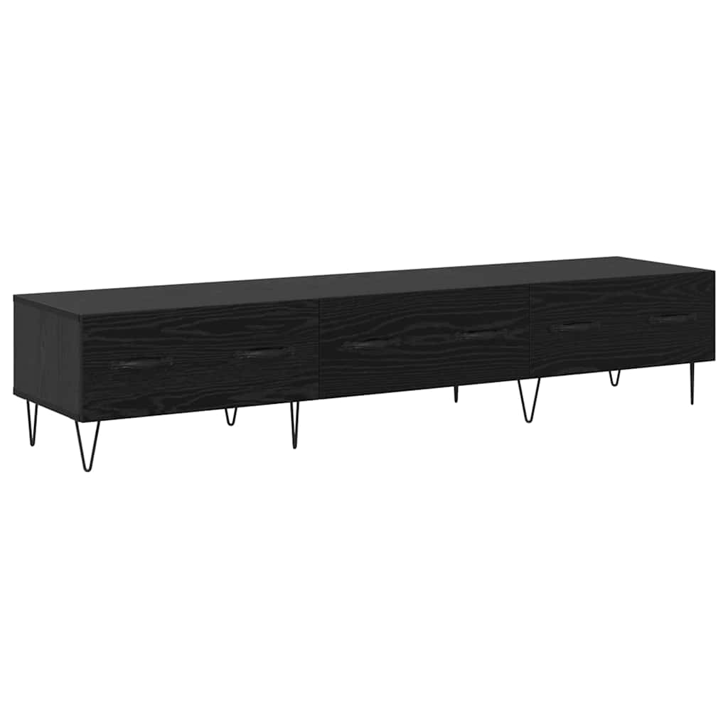 882328 2 Cabinet TV Stejar negru 150 x 36 x 30 cm Lemn compozit Cabinet TV Stejar negru 150 x 36 x 30 cm Lemn compozit - imagine 2
