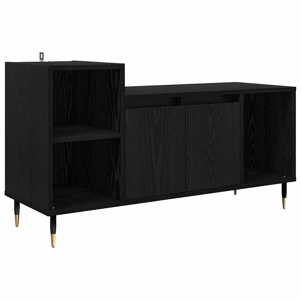 882719 2 Cabinet TV Stejar Negru 100 x 35 x 55 cm Lemn compozit Cabinet TV Stejar Negru 100 x 35 x 55 cm Lemn compozit - imagine 2