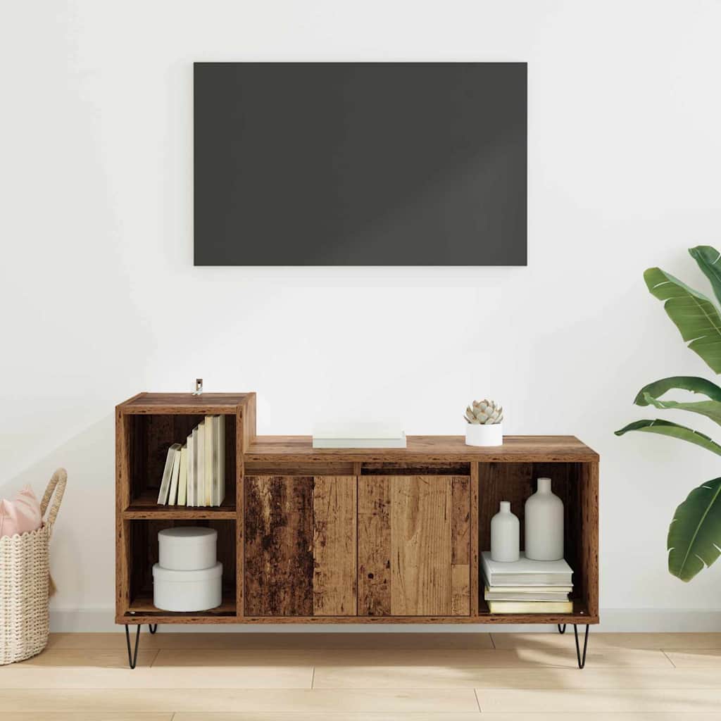 882720 4 Cabinet TV Lemn Vechi 100 x 35 x 55 cm Lemn compozit Cabinet TV Lemn Vechi 100 x 35 x 55 cm Lemn compozit - imagine 4