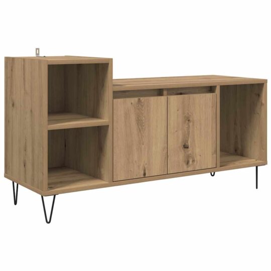 Alternative view of Cabinet TV Stejar Artizanal 100 x 35 x 55 cm Lemn compozit