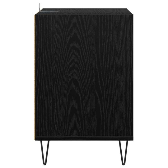 882722 7 Cabinet TV Stejar Negru 100 x 35 x 55 cm Lemn compozit 882722 7