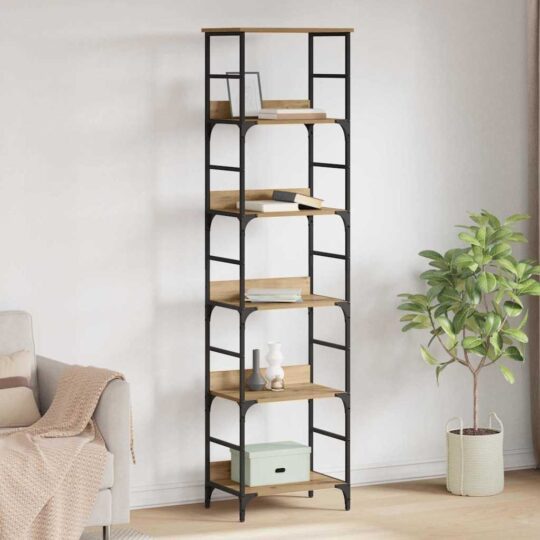 Raft pentru cărți Stejar Artizanal 50 x 33 x 188,5 cm