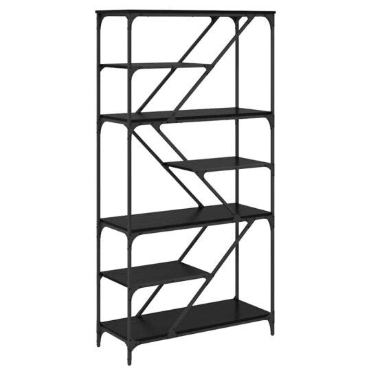 Alternative view of Raft pentru cărți Stejar Negru 91 x 36 x 176 cm Lemn compozit