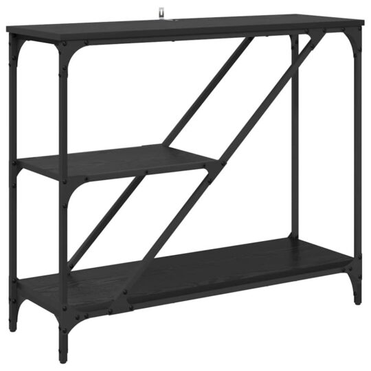 Alternative view of Masă de consolă Stejar Negru 88,5 x 30 x 75 cm Lemn compozit