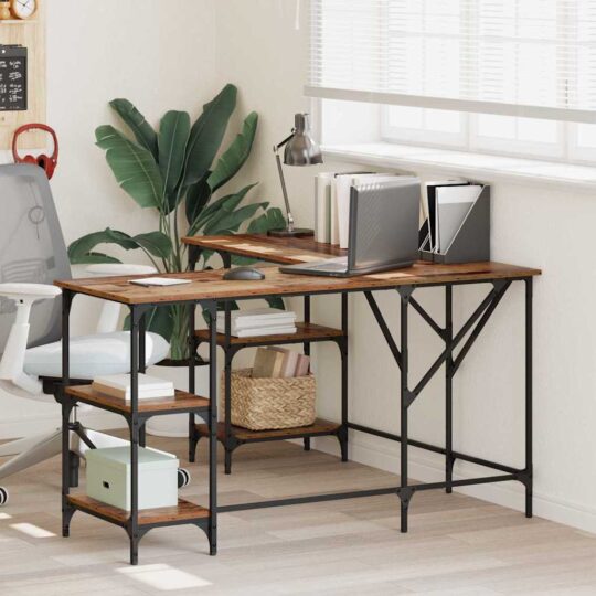 Birou Lemn Vechi 139 x 139 x 75 cm Lemn compozit