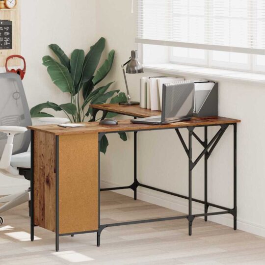 Birou Lemn Vechi 141 x 141 x 75 cm Lemn compozit