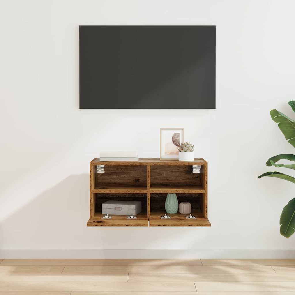 882922 4 Dulap TV de perete Lemn Vechi 60 x 30 x 30 cm Lemn compozit Dulap TV de perete Lemn Vechi 60 x 30 x 30 cm Lemn compozit - imagine 4