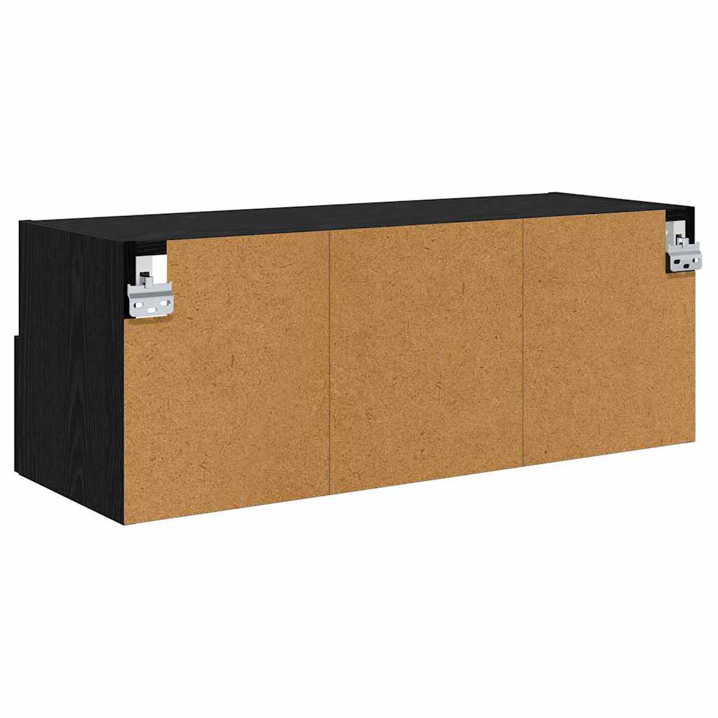 882933 9 Dulapuri pentru TV Pe perete 2 pcs Stejar Negru 80 x 30 x 30 cm Dulapuri pentru TV Pe perete 2 pcs Stejar Negru 80 x 30 x 30 cm - imagine 9