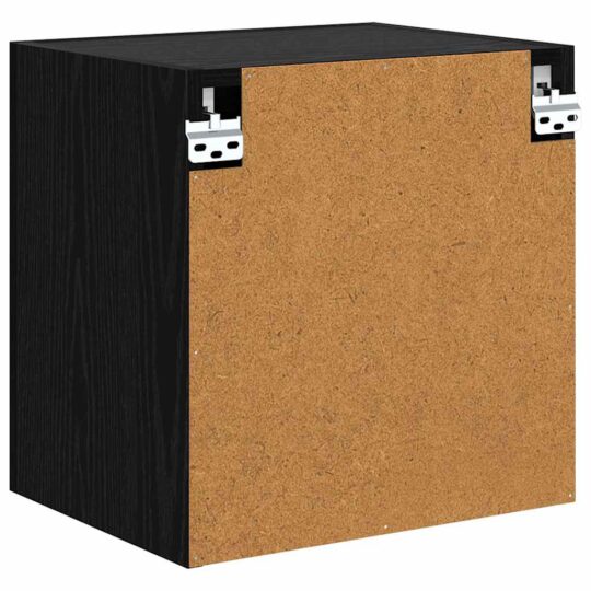882938 12 Dulapuri pentru TV Pe perete 2 pcs Stejar Negru 40,5x30x40cm 882938 12