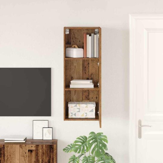 882939 4 Dulap TV de perete Lemn Vechi 40,5 x 30 x 102 cm Lemn compozit 882939 4