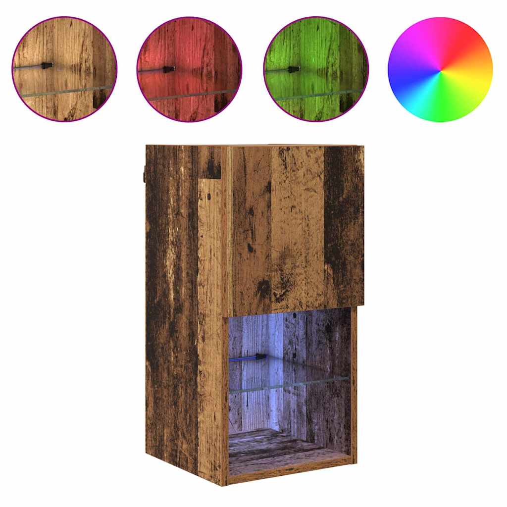 882942 4 Sistem de TV montat pe perete Lemn Vechi 30,5 x 30 x 60 cm Sistem de TV montat pe perete Lemn Vechi 30,5 x 30 x 60 cm - imagine 4