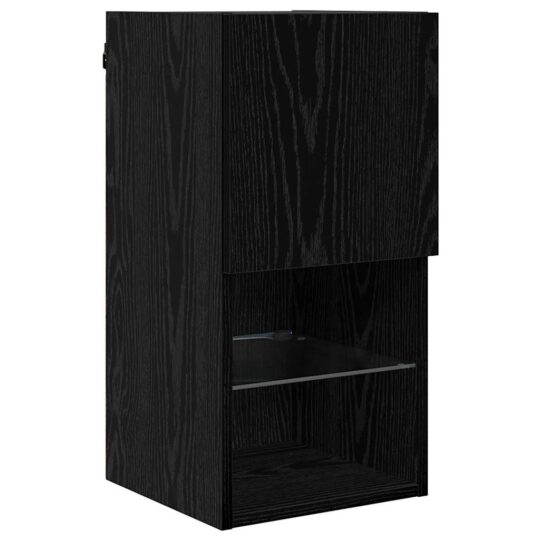 882947 6 Șifonieri pentru TV montate pe perete 2 pcs Stejar Negru 882947 6