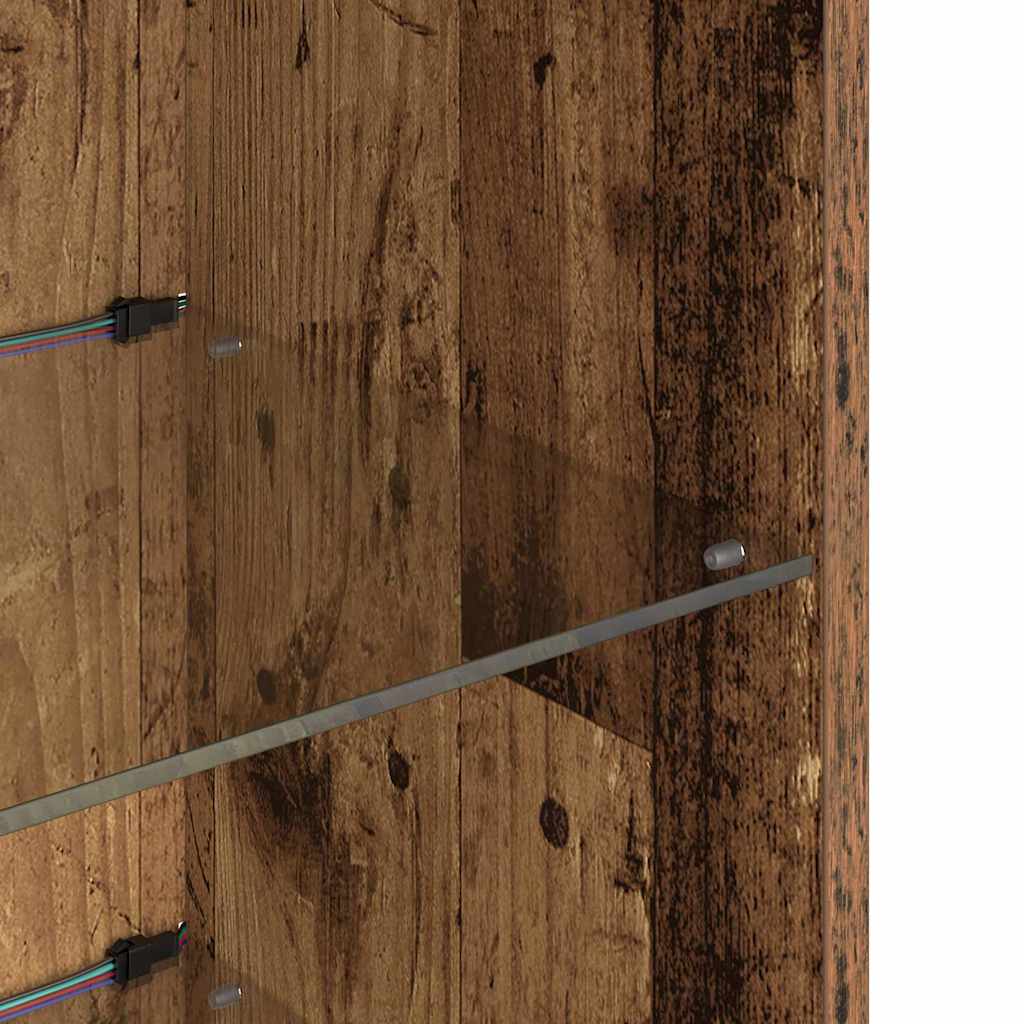 882948 12 Sistem de TV montat pe perete Lemn Vechi 30,5 x 30 x 90 cm Sistem de TV montat pe perete Lemn Vechi 30,5 x 30 x 90 cm - imagine 12