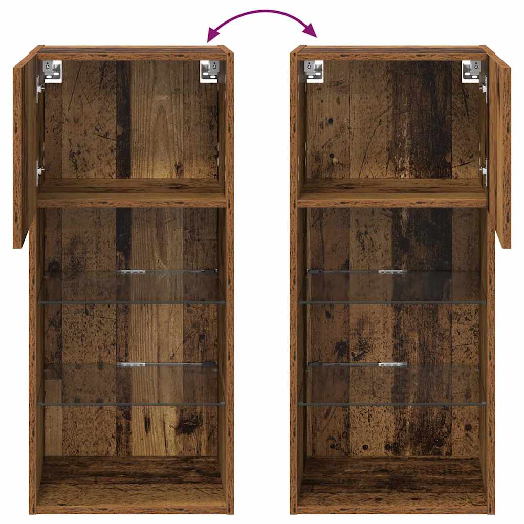 882954 13 Sistem de TV montat pe perete Lemn Vechi 40,5 x 30 x 90 cm Sistem de TV montat pe perete Lemn Vechi 40,5 x 30 x 90 cm - imagine 13