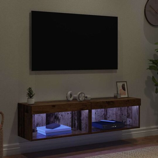 882961 5 Dulapuri TV 2 pcs Lemn Vechi 60 x 30 x 30 cm Lemn compozit 882961 5