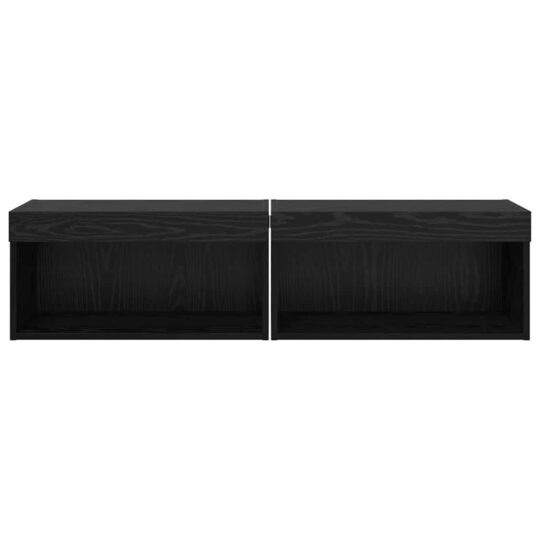 882965 7 Dulapuri TV 2 pcs Stejar Negru 60 x 30 x 30 cm Lemn compozit 882965 7