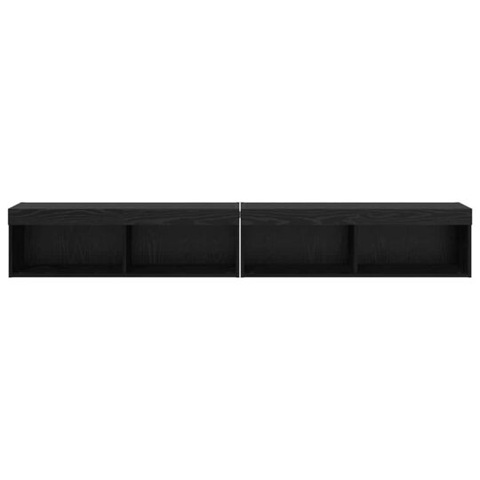 882970 7 Dulapuri pentru TV Panama 2 pcs Stejar Negru 100 x 30 x 30 cm 882970 7