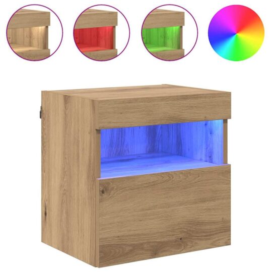 882973 4 Dulap TV de perete Pe perete Stejar Artizanal 40 x 30 x 40 cm 882973 4