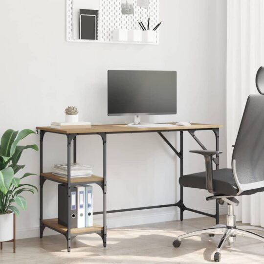 Birou Stejar Artizanal 120 x 50 x 75 cm Lemn compozit