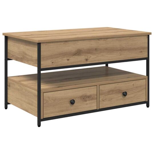 Alternative view of Masă de cafea Stejar Artizanal 85 x 50 x 50 cm Lemn compozit