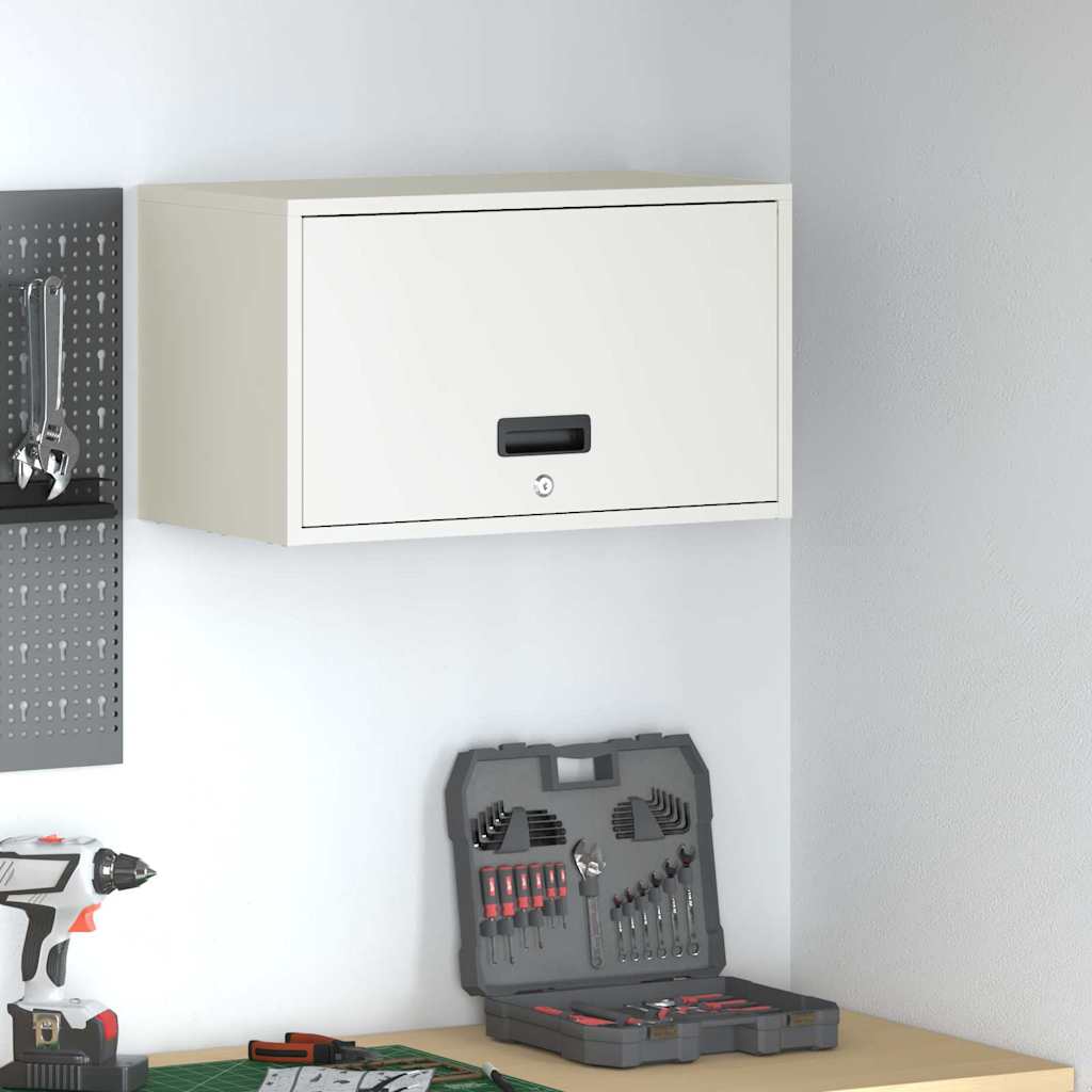 Dulap de perete pentru garaj Alb 60 x 33 x 35 cm