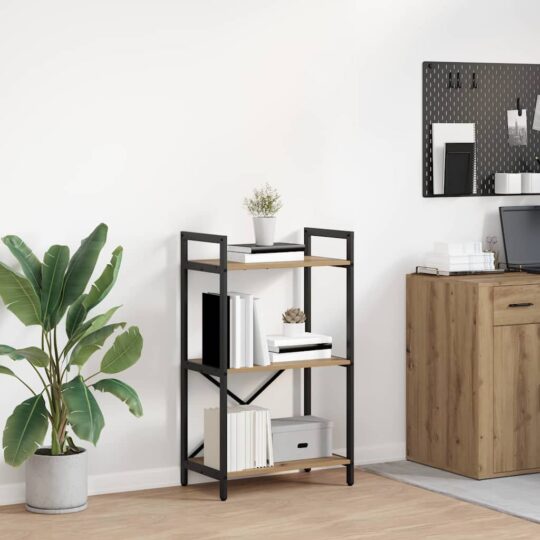 Raft pentru cărți Stejar Artizanal 56 x 34 x 96 cm