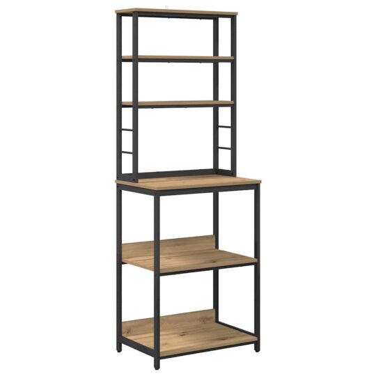 Alternative view of Raft de bucătărie Stejar Artizanal 60 x 40 x 168 cm