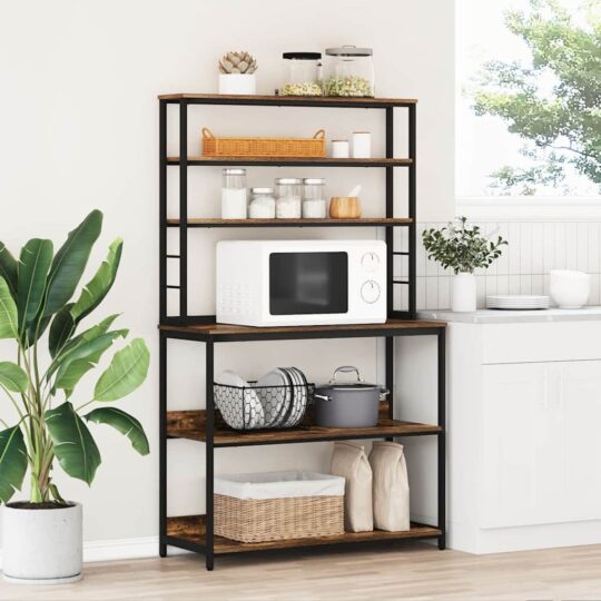 Raft de bucătărie Stejar fumuriu 100 x 40 x 168 cm