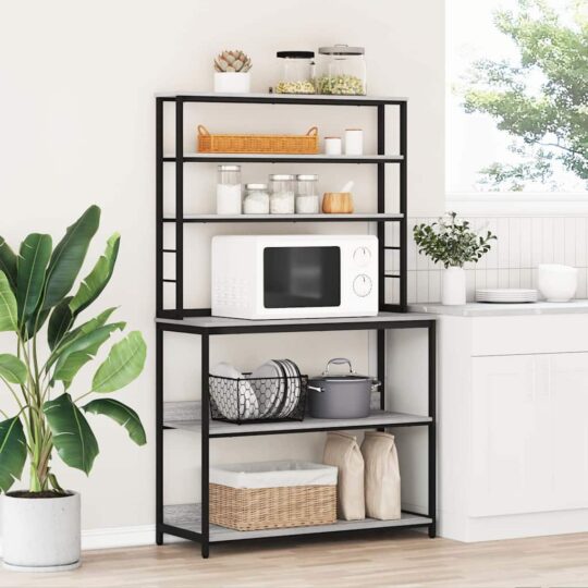 Raft de bucătărie Gri Sonoma 100 x 40 x 168 cm Lemn compozit