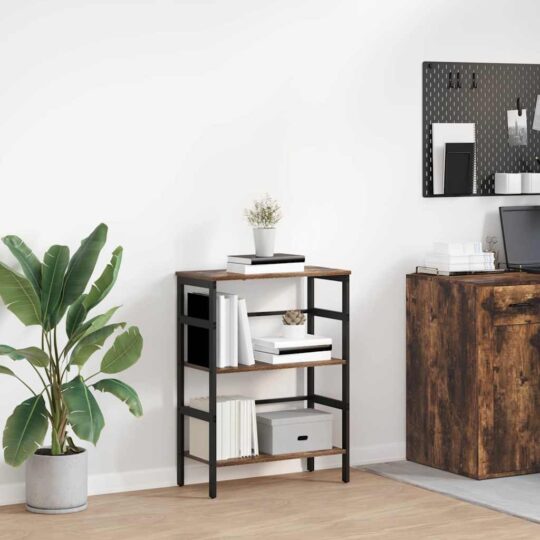 Raft pentru cărți Stejar fumuriu 60 x 29,5 x 81 cm