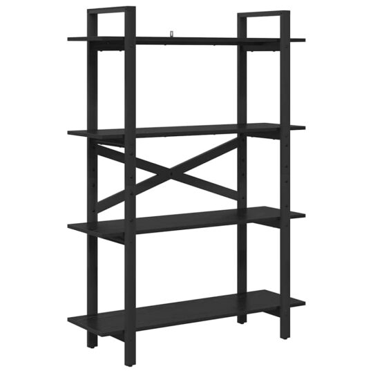 Alternative view of Raft pentru cărți Stejar Negru 100 x 33,5 x 140 cm