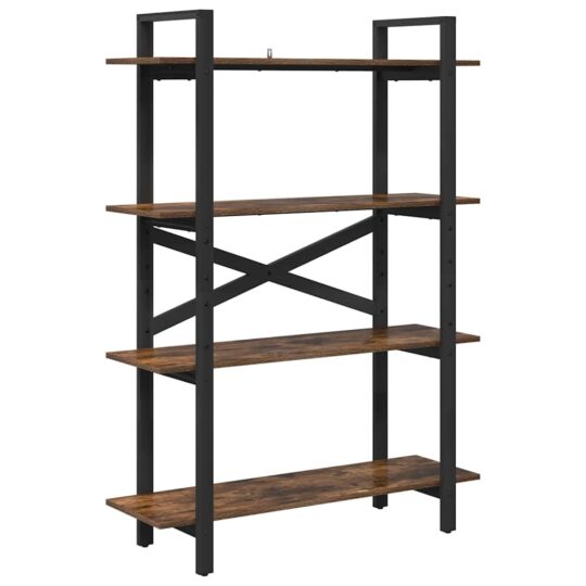 Alternative view of Raft pentru cărți Stejar fumuriu 100 x 33,5 x 140 cm