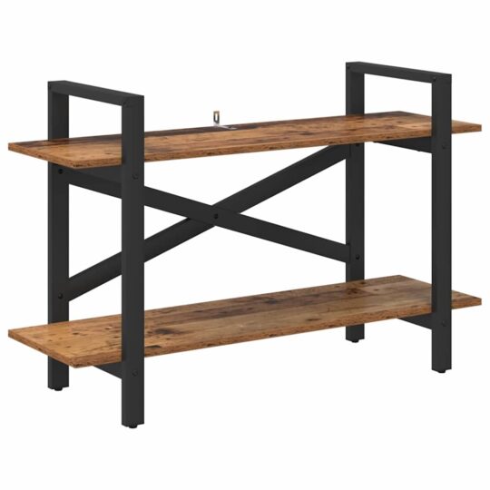 Alternative view of Raft pentru cărți Lemn Vechi 100 x 33,5 x 64 cm Lemn compozit