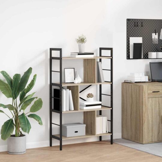 Raft pentru cărți Stejar Sonoma 75 x 30 x 123,5 cm