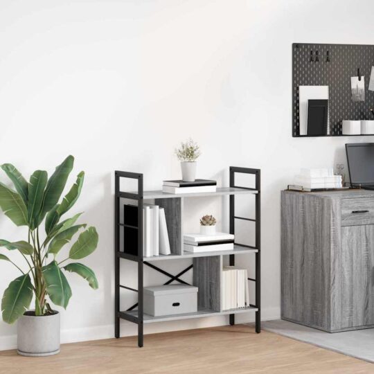 Raft pentru cărți Gri Sonoma 75 x 30 x 91 cm Lemn compozit