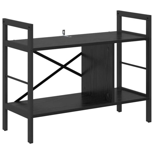 Alternative view of Raft pentru cărți Stejar Negru 75 x 30 x 58,5 cm Lemn compozit