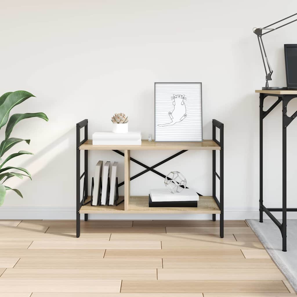 Raft pentru cărți Stejar Sonoma 75 x 30 x 58,5 cm Lemn compozit - imagine 4