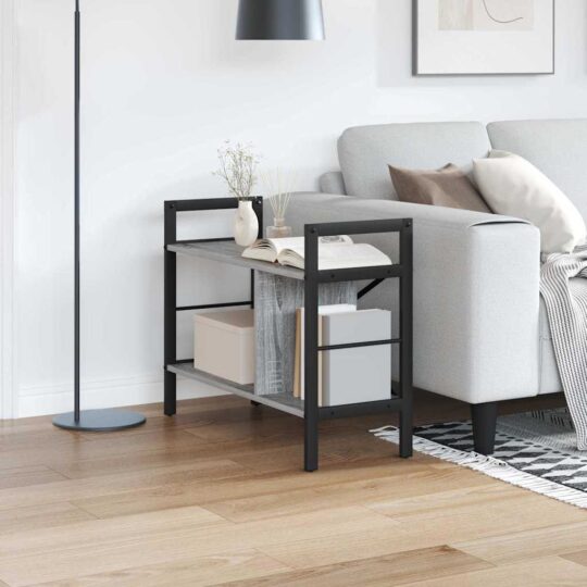 Raft pentru cărți Gri Sonoma 75 x 30 x 58,5 cm Lemn compozit