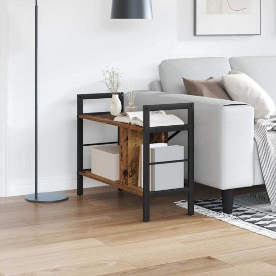 Raft pentru cărți Lemn Vechi 75 x 30 x 58,5 cm Lemn compozit