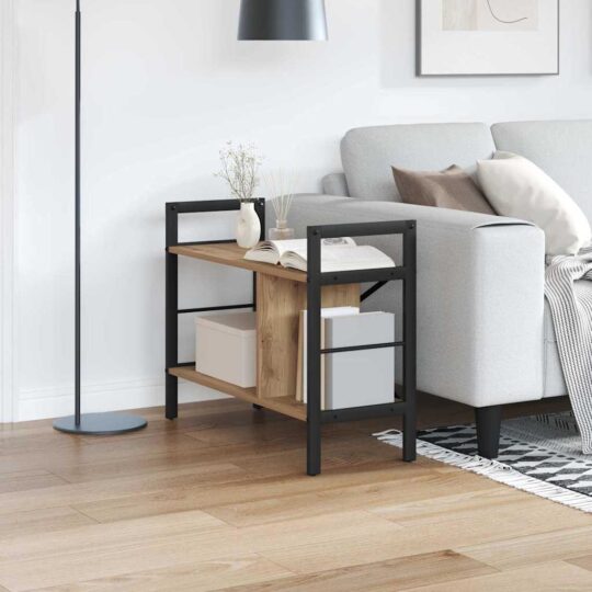 Raft pentru cărți Stejar Artizanal 75 x 30 x 58,5 cm