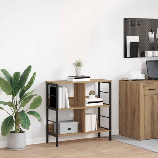 Raft pentru cărți Stejar Artizanal 82 x 32 x 79 cm