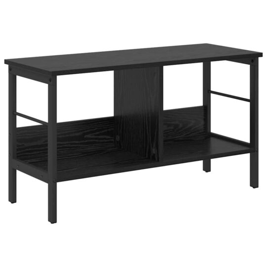 Alternative view of Raft pentru cărți Stejar Negru 82 x 32 x 47 cm Lemn compozit