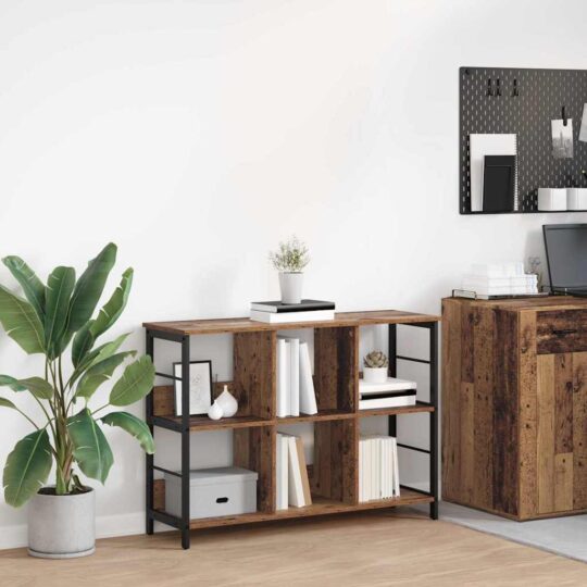 Raft pentru cărți Lemn Vechi 102 x 32 x 72,5 cm Lemn compozit