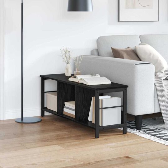 Raft pentru cărți Stejar Negru 102 x 32 x 40,5 cm Lemn compozit